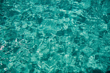 Crystal clear water of the tropical sea.