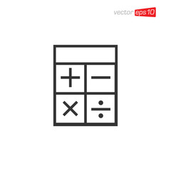 Calculator Icon Design Vector Template