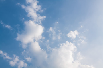 blue sky with white clouds