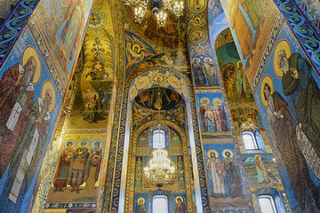 Fototapeta na wymiar The Church of the Savior on Spilled Blood, Saint Petersburg, Russia