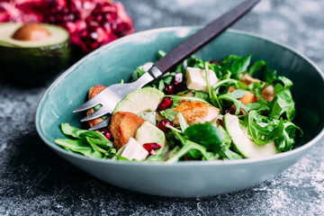 Arugula, Avocado and Chicken Salad