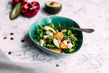 Arugula, Avocado and Chicken Salad