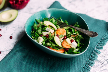 Arugula, Avocado and Chicken Salad