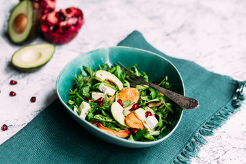 Arugula, Avocado and Chicken Salad