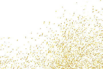 Golden glitter confetti