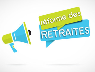 mégaphone : réforme des retraites