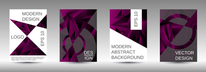 A set of modern abstract covers.