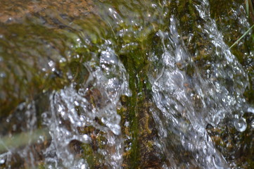 Water splashing close-up 
