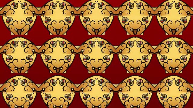 Kaleidoscope gradient patterns. Abstract multicolored motion graphics background. Gradient minimalistic animation. Beautiful bright ornament. stock footage