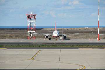 airplane in the airport