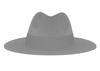 Fototapeta na wymiar Grey hat band. vector illustration