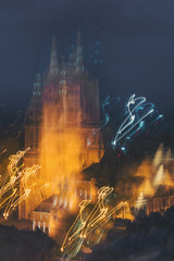 Long exposure of the cathedral in Zagreb