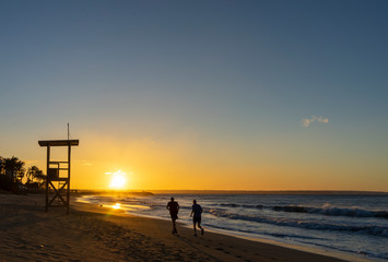 palm beach at sunrise