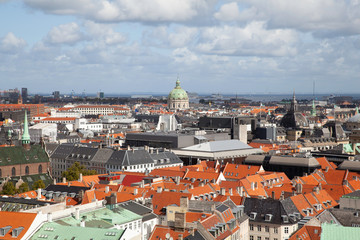 Copenhagen skyline with Frederik's Church