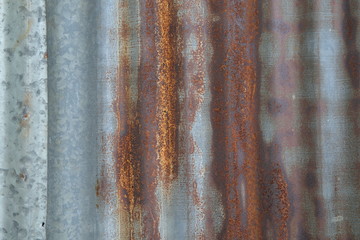 old vintage grunge rusty zinc wall surface pattern background 