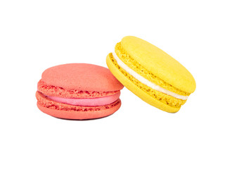 Raspberry and lemon macaroon