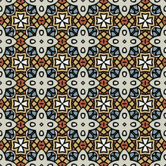 Seamless geometric pattern. Abstract color repeating texture. Bright unique ornament. Template for printing on Wallpaper, packaging, banners, invitations, business cards, fabric printing