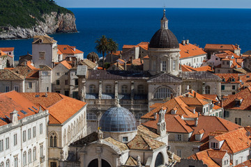 Dubrovnik cityscape in summer (Dalmatian coast, Croatia)