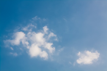 blue sky with white clouds