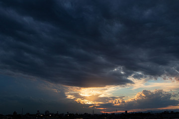 夕方
