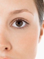 Closeup Of Young Woman's Eye