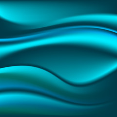 Obraz premium Vector background with elegant beautiful blue turquoise marine abstract wavy mesh design