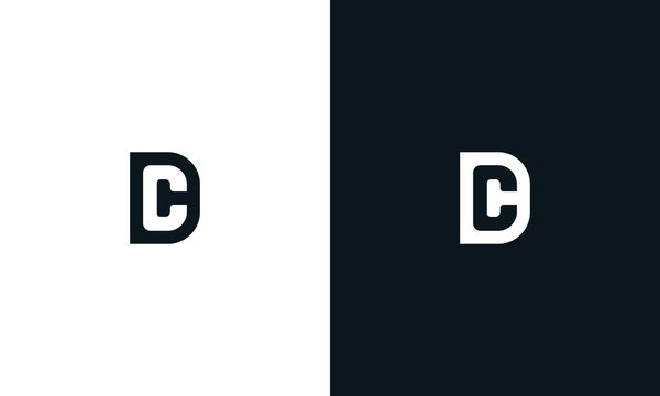 Minimalist line art Letter Dc logo. This logo icon incorporate with letter D and C in the creative way. You can find letter C in the negative space.