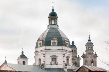 Obraz premium Pazaislis monastery towers in winter