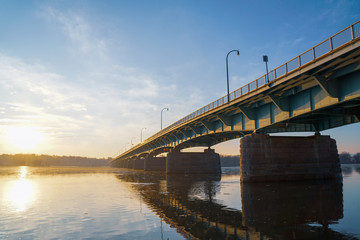 Plakat Bridge over a river