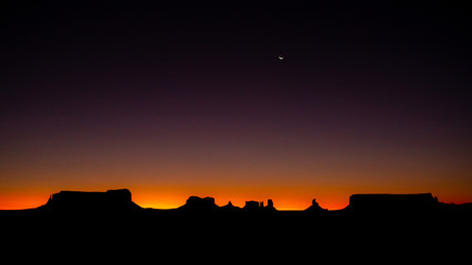 Monument Valley Sunrise Silhouette