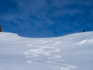 Fototapeta na wymiar Winter landscape in the Italian alps