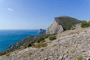 Fototapeta na wymiar Mountains on the Black Sea.