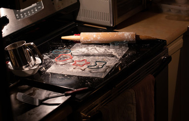 Christmas cookie baking