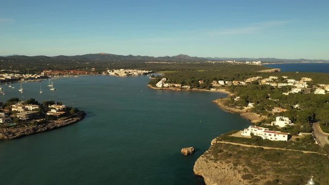 the Bay of Cala Ferrera Majorca, Spain