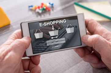 Concept of e-shopping