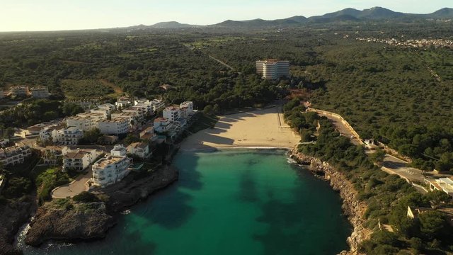 the Bay of Cala Ferrera Majorca, Spain