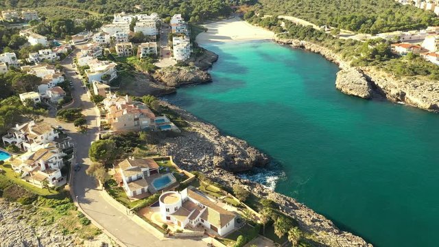 the Bay of Cala Ferrera Majorca, Spain