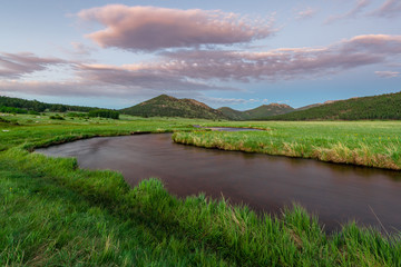 Meadow stream in Rocky Mountain National Park