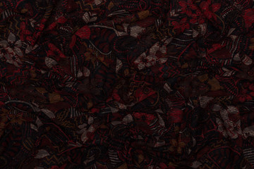 Creative of fabric with floral pattern and textile texture background