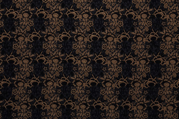 Beautiful overview of lace fabric with textile texture background