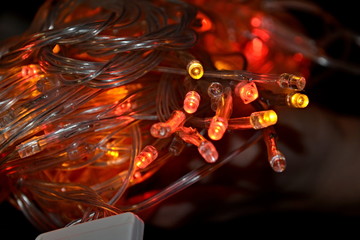 Christmas tree garland.