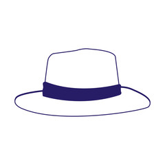 beach hat icon, flat design