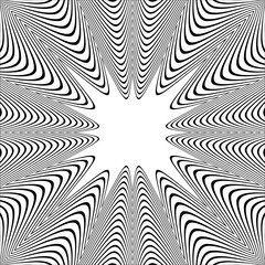 Wavy lines pattern. White textured background.