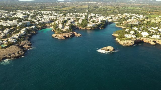 the Bay of Cala Ferrera Majorca, Spain