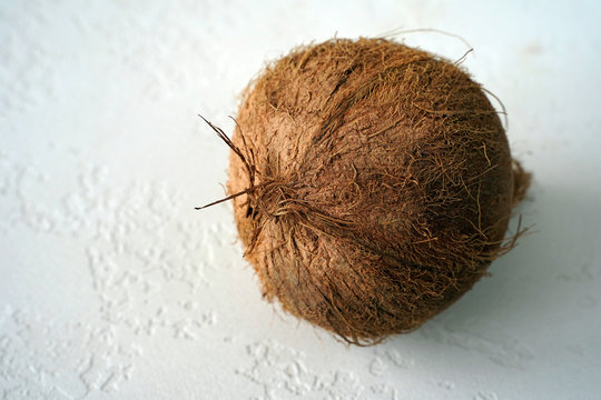 fresh coconut on white background
