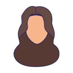 avatar woman face icon