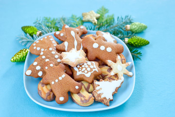 Lebkuchen und Plätzchen für Weihnachten