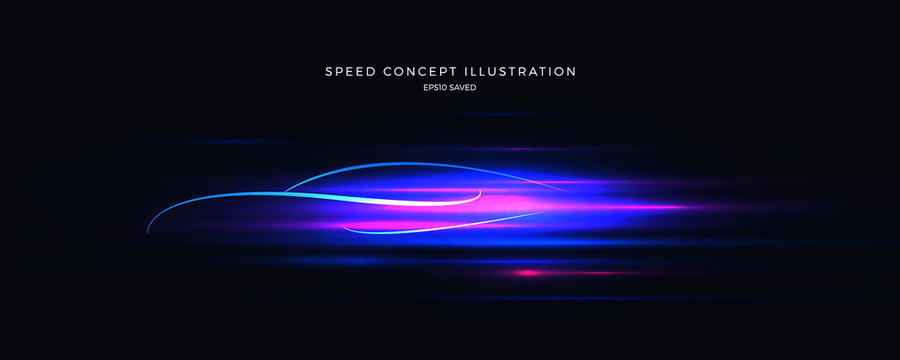 speed concept illustration, fast background