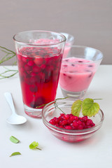 Rotes Beeren-Getränk