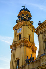 Detail of Theatine Church (Theatinerkirche St. Kajetan ), Munich, Germany